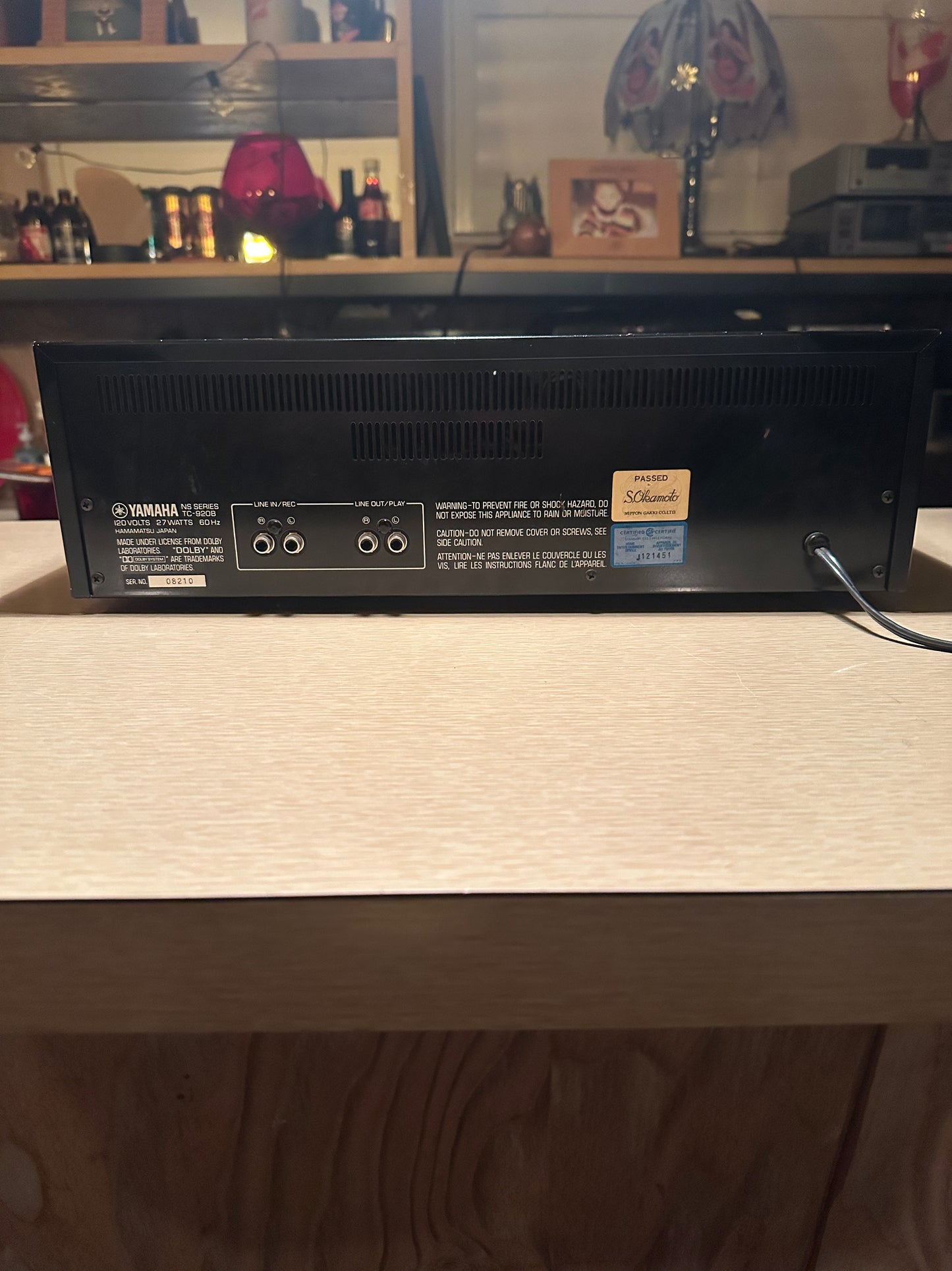 VINTAGE High End YAMAHA TC-920 B Natural Sound Stereo Cassette Deck *Serviced*