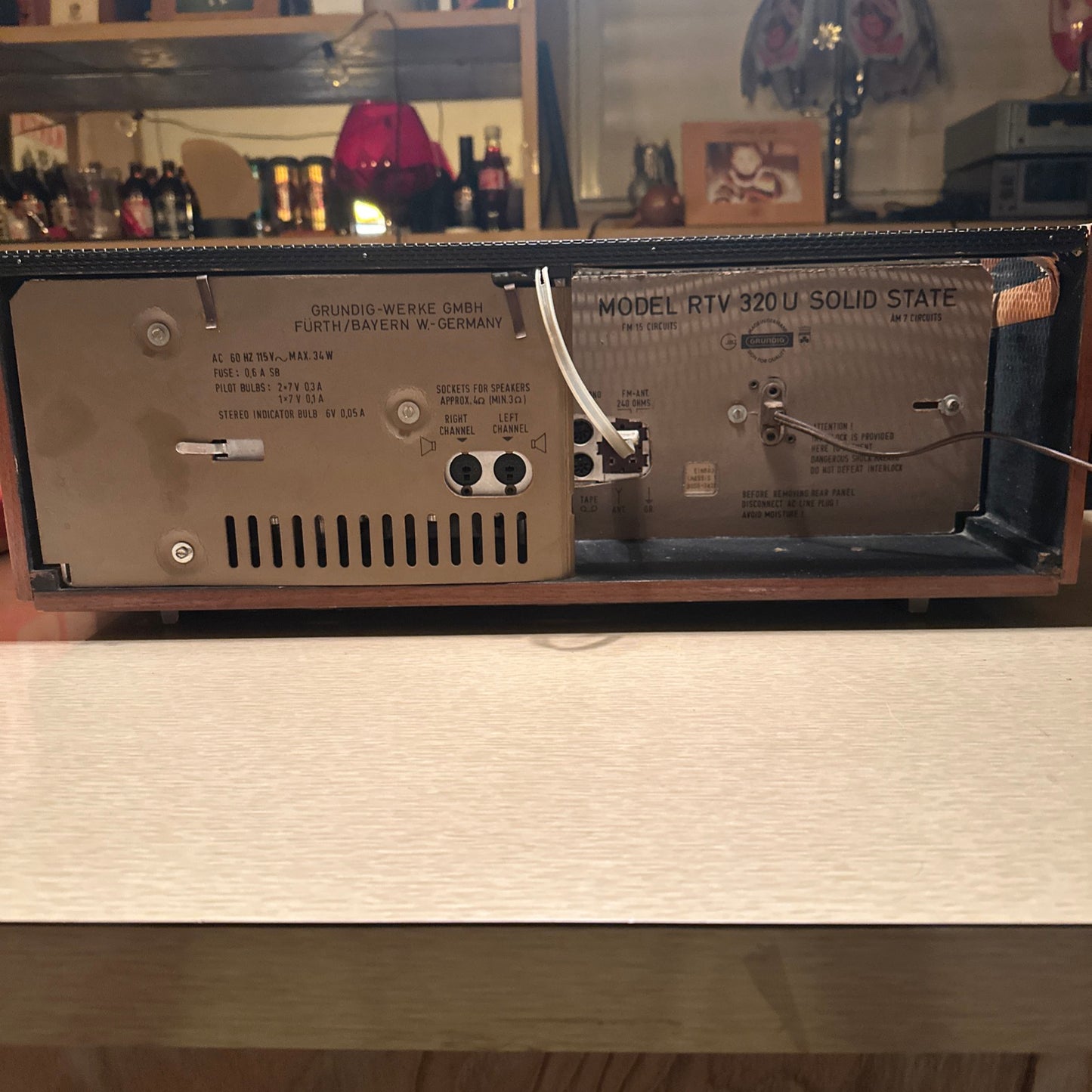 Grundig Am/Fm Short Wave Radio Stereo receiver RTV 320U Cleaned Very Rare 🔥