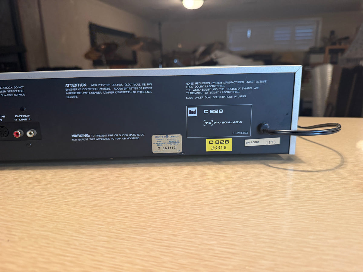 Pro Serviced Dual C828 Cassette Deck High Fidelity Very Rare German Beast🎶🔥