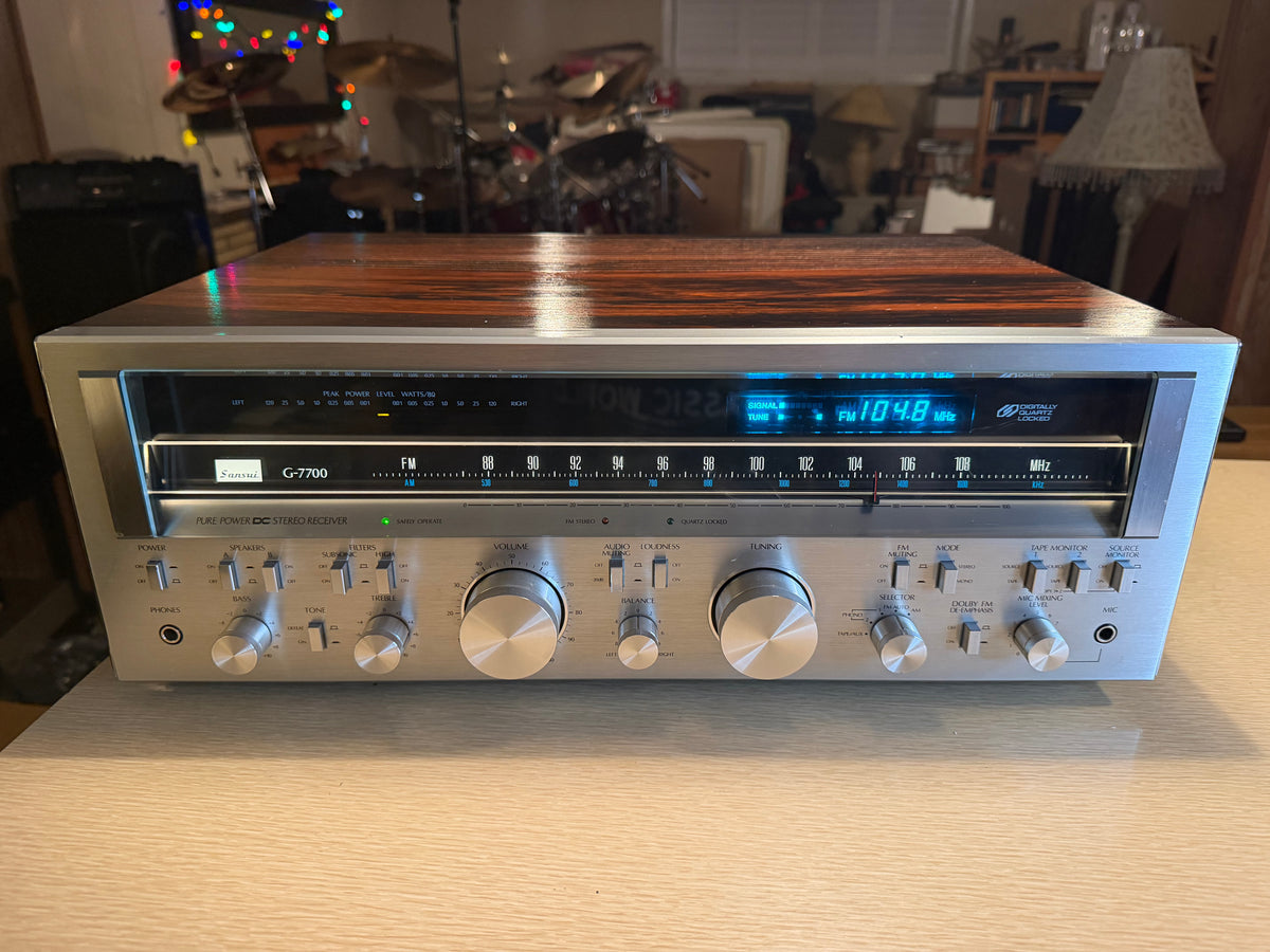 Sansui G-7700 Am/Fm Stereo Amplifier 120WPC Professionally Serviced NEAR MINT🔥