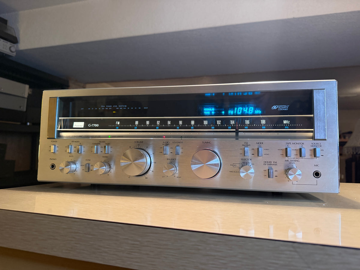 Sansui G-7700 Am/Fm Stereo Amplifier 120WPC Professionally Serviced NEAR MINT🔥
