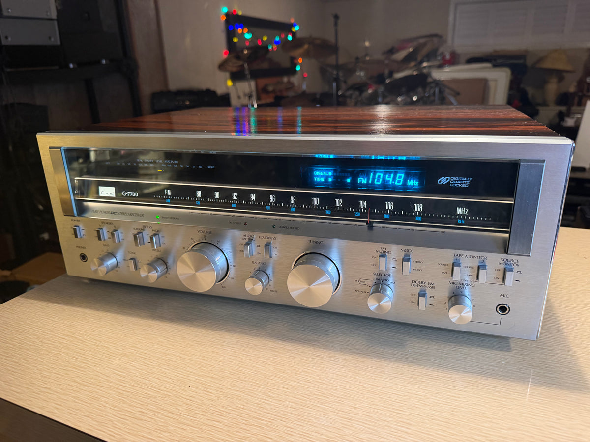 Sansui G-7700 Am/Fm Stereo Amplifier 120WPC Professionally Serviced NEAR MINT🔥