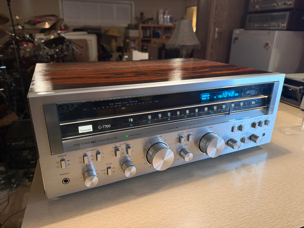 Sansui G-7700 Am/Fm Stereo Amplifier 120WPC Professionally Serviced NEAR MINT🔥