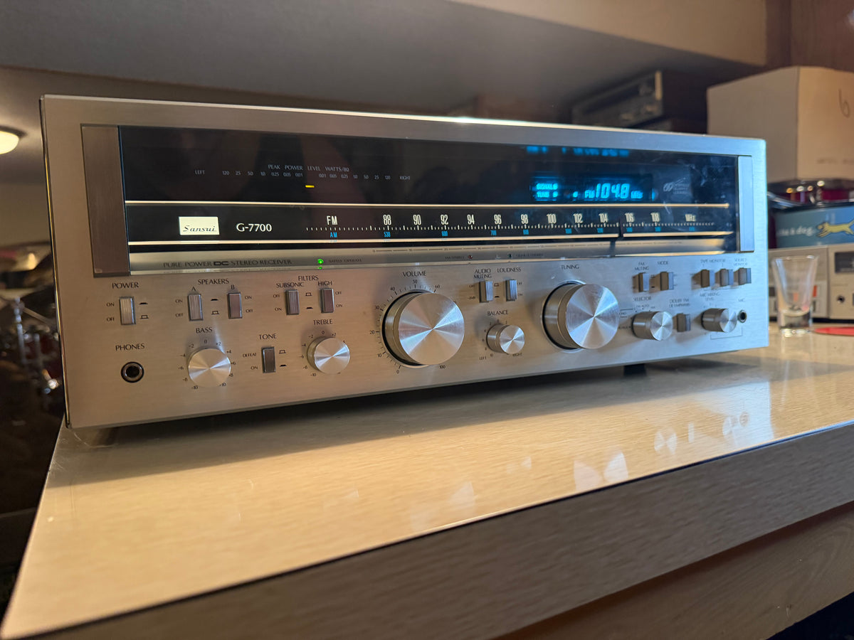 Sansui G-7700 Am/Fm Stereo Amplifier 120WPC Professionally Serviced NEAR MINT🔥