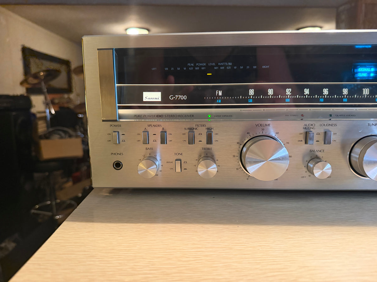 Sansui G-7700 Am/Fm Stereo Amplifier 120WPC Professionally Serviced NEAR MINT🔥