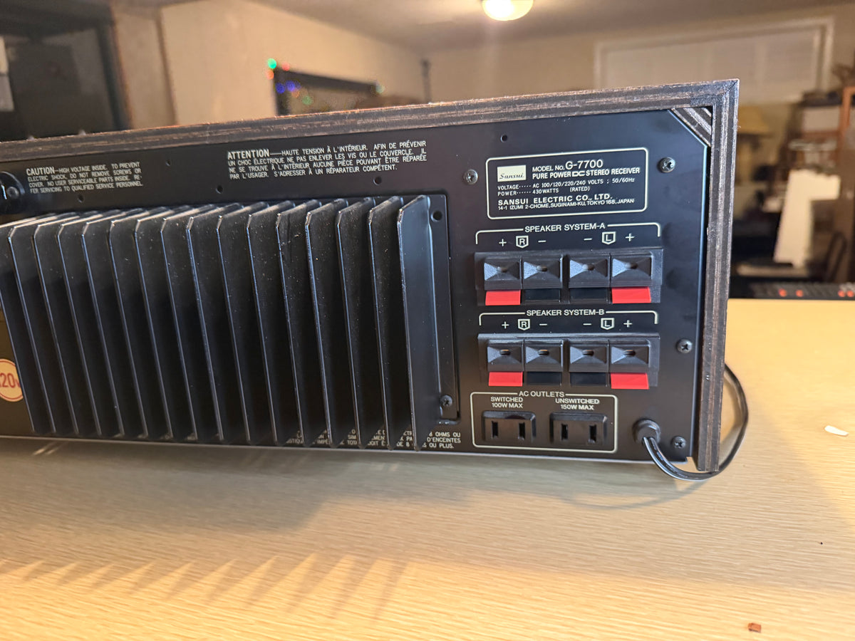 Sansui G-7700 Am/Fm Stereo Amplifier 120WPC Professionally Serviced NEAR MINT🔥