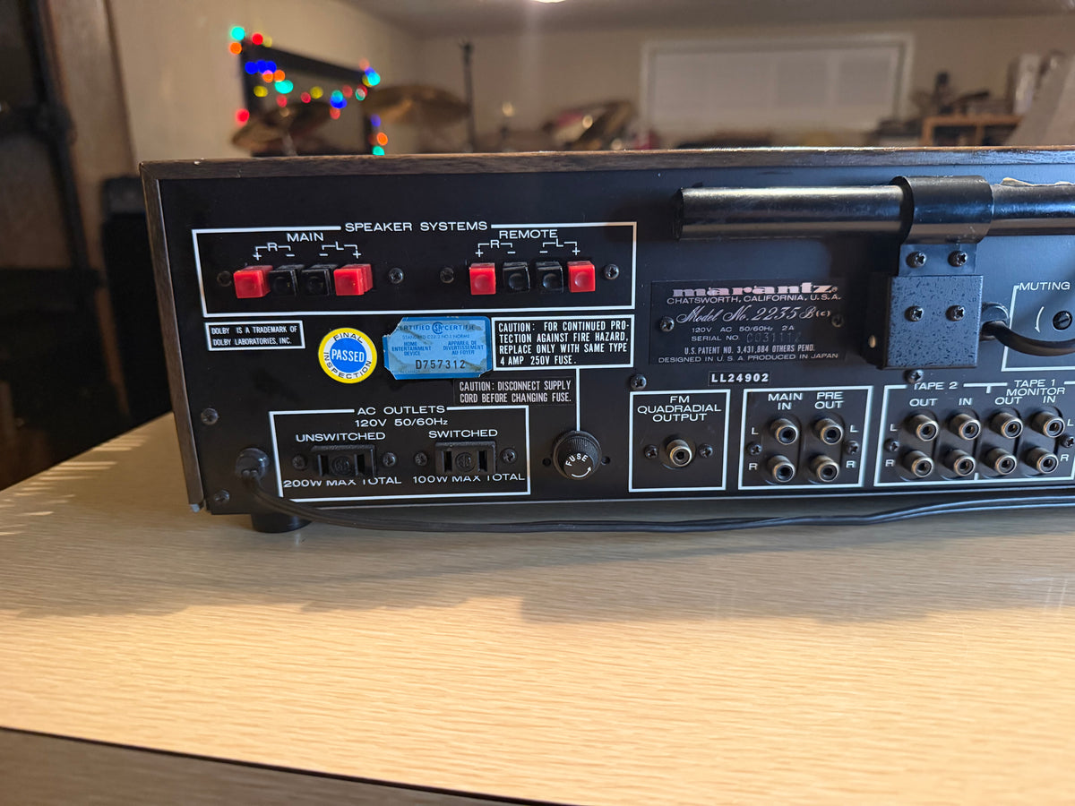 Marantz 2235B Vintage Am/Fm Stereo Receiver Fresh Pro Service Excellent Cnd🔥🎶