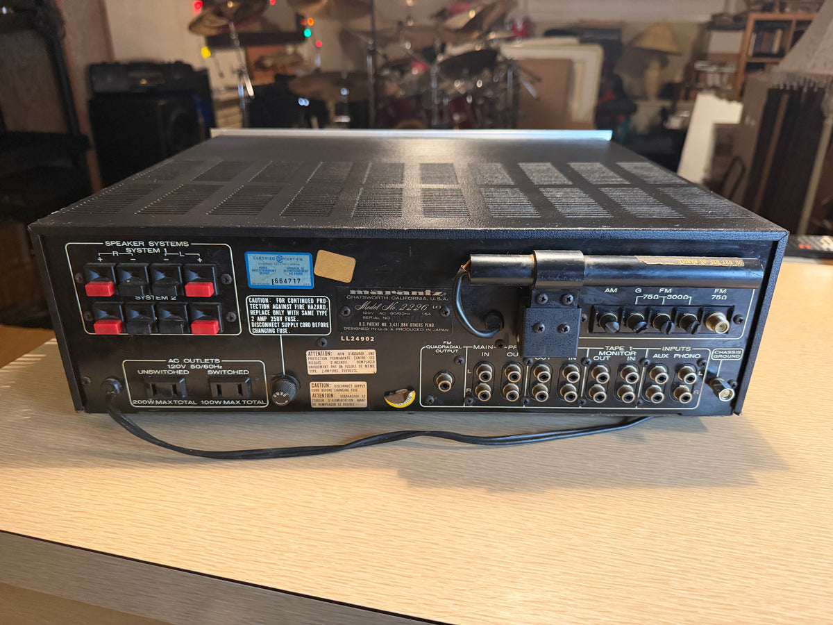 Marantz 2226 Vintage Am/Fm Stereo Receiver Fresh Pro Service Excellent Cnd🔥🎶