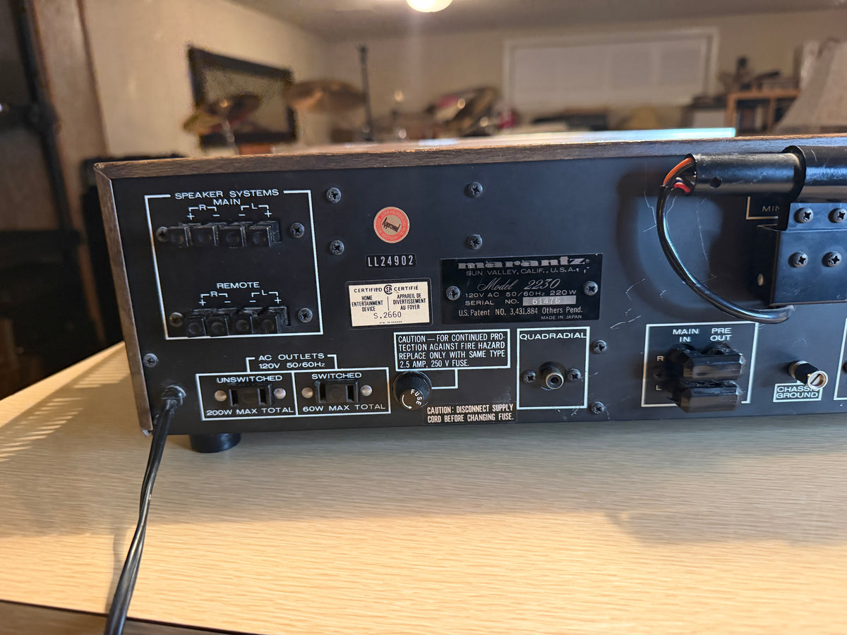 Marantz 2230 Vintage Am/Fm Stereo Receiver Fresh Pro Service Excellent Cnd🔥🎶