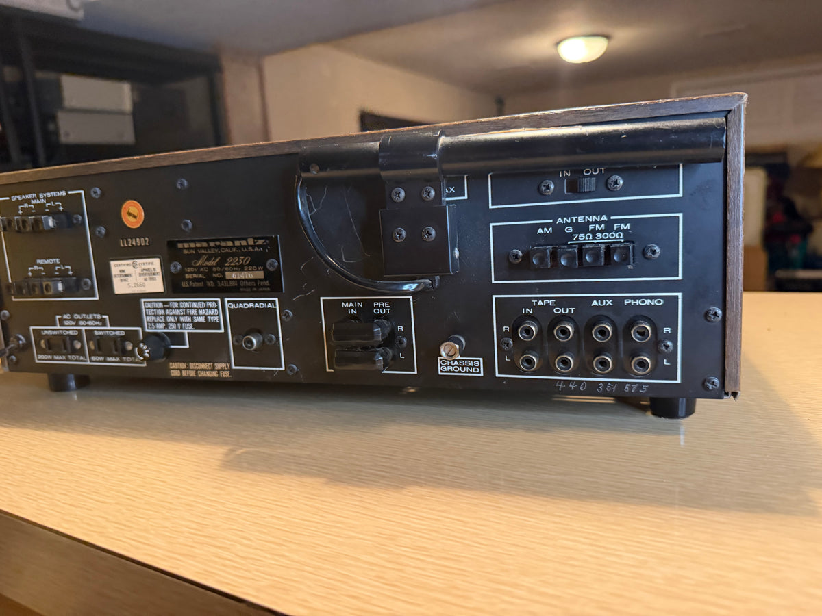 Marantz 2230 Vintage Am/Fm Stereo Receiver Fresh Pro Service Excellent Cnd🔥🎶