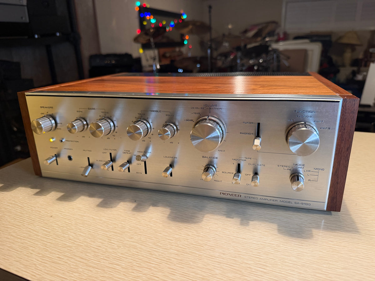 Pioneer SA-9100  Integrated Amplifier Silver Face Pro Serviced Excellent Cond🔥