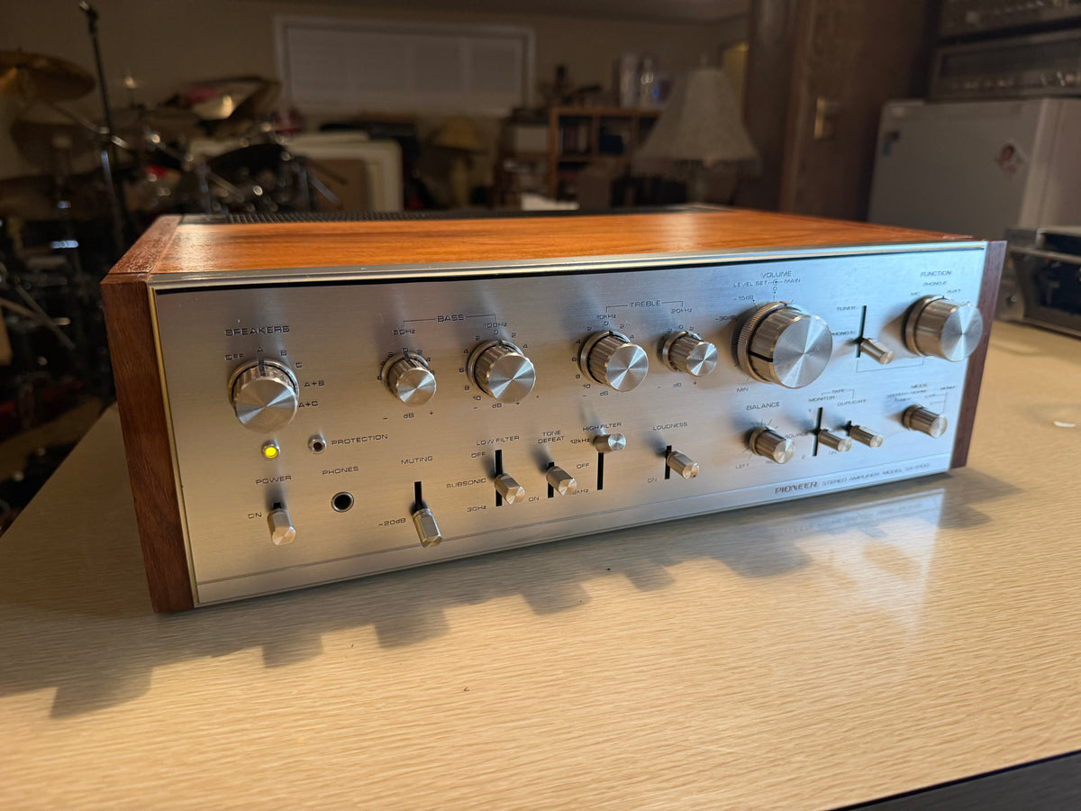 Pioneer SA-9100  Integrated Amplifier Silver Face Pro Serviced Excellent Cond🔥