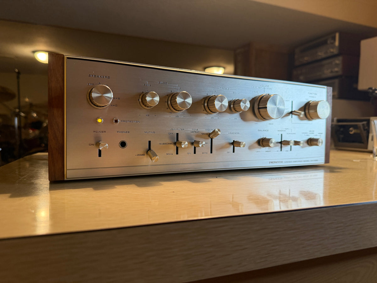 Pioneer SA-9100  Integrated Amplifier Silver Face Pro Serviced Excellent Cond🔥