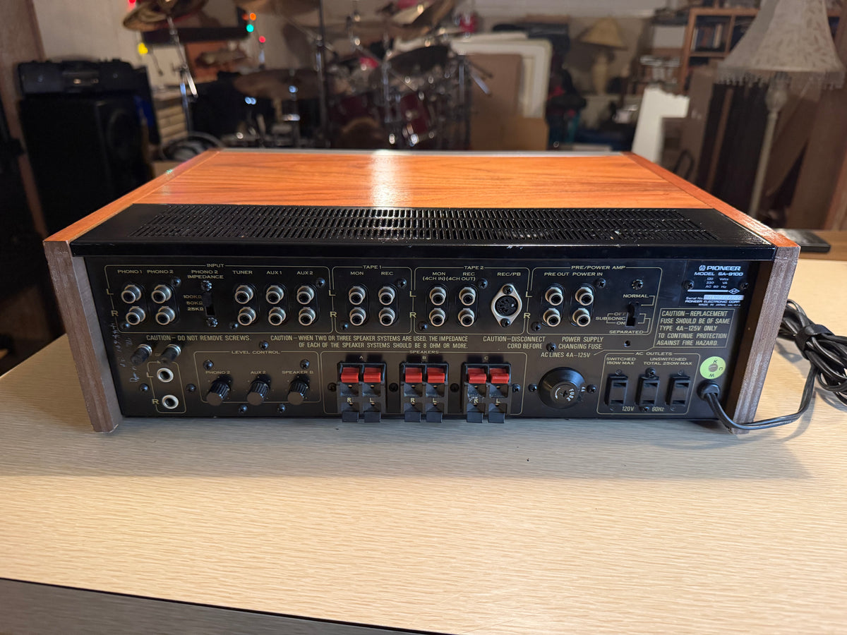 Pioneer SA-9100  Integrated Amplifier Silver Face Pro Serviced Excellent Cond🔥
