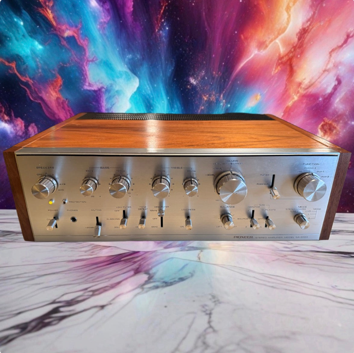 Pioneer SA-9100  Integrated Amplifier Silver Face Pro Serviced Excellent Cond🔥