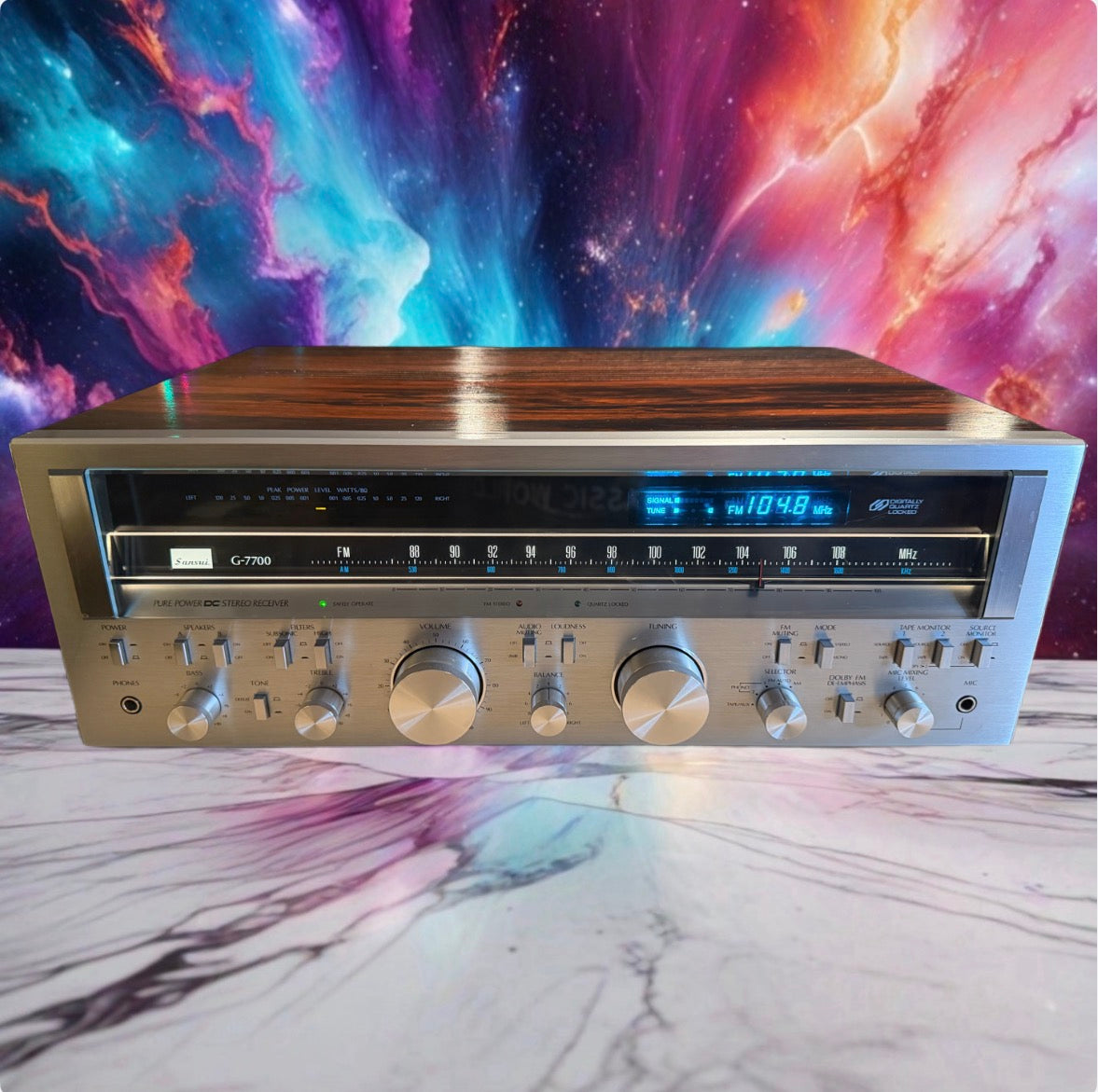 Sansui G-7700 Am/Fm Stereo Amplifier 120WPC Professionally Serviced NEAR MINT🔥