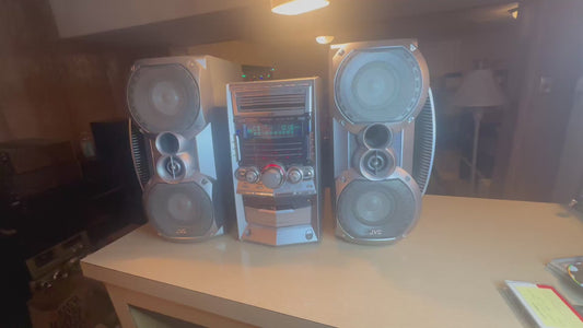 Vintage JVC 2X SP-HXZ10x2 Only Fully Tested Working NO MIDDLE UNIT SPEAKERS ONLY